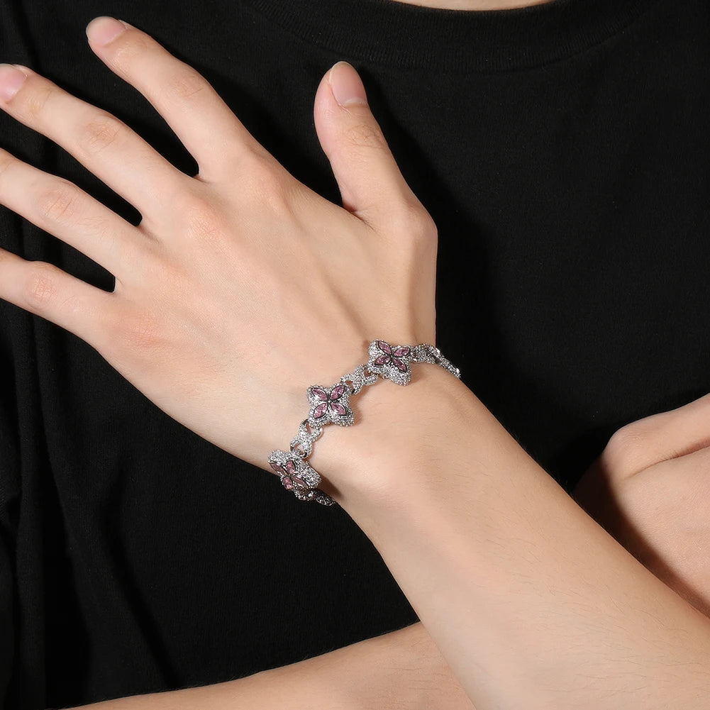 Floral Infinity Bracelet